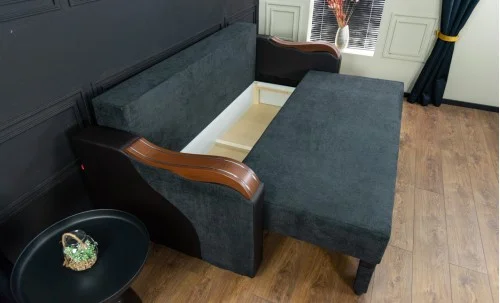 Canapea Extensibilă Bianca Memory, Negru