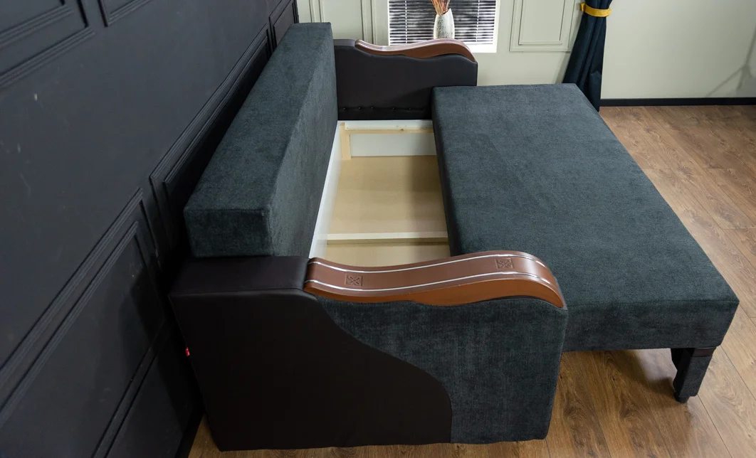 Canapea Extensibilă Bianca Memory, Negru 10