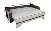 Canapea Extensibilă Bianca Bonell, Bej deschis 4