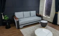 Canapea Extensibilă Bianca Memory, Gri albastrui