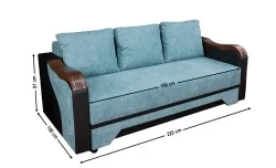 Canapea Extensibilă Bianca Memory, Albastru deschis