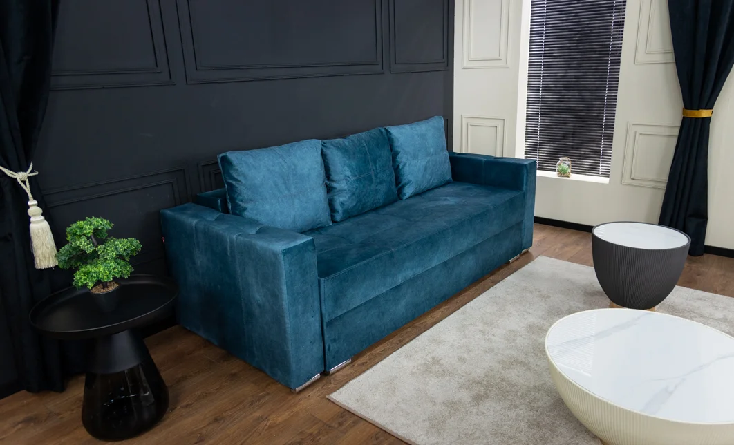 Canapea Extensibilă Vegas Bonell Mini, Albastru 3