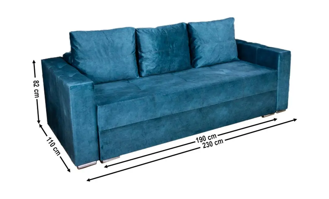 Canapea Extensibilă Vegas Bonell Max, Albastru 2
