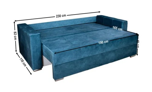Canapea Extensibilă Vegas Bonell Max, Albastru