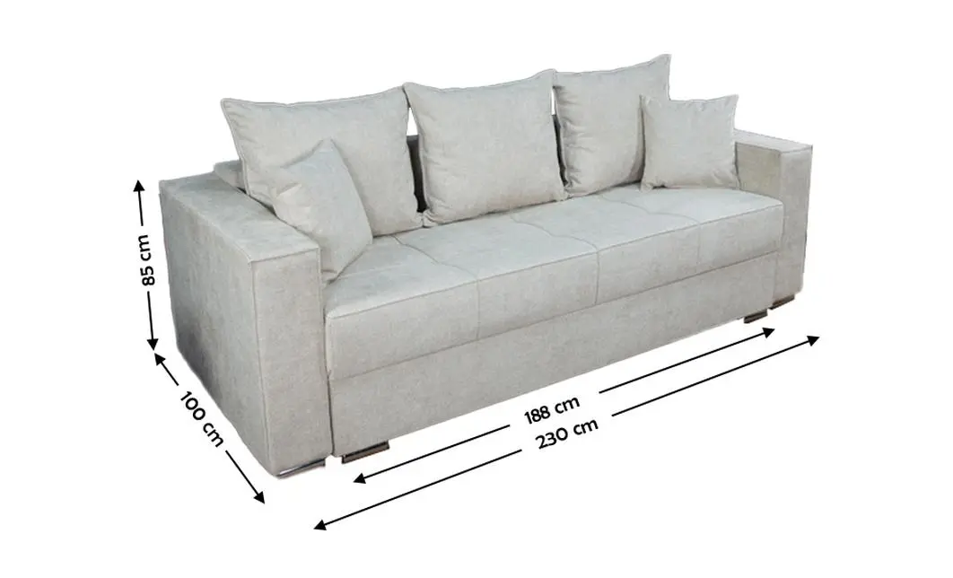 Canapea Extensibilă Claudia Memory Mini, Bej 3