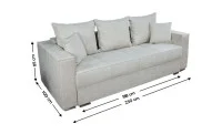 Canapea Extensibilă Claudia Memory Mini, Bej 3