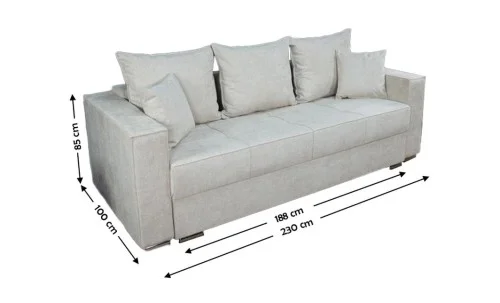 Canapea Extensibilă Claudia Memory Mini, Bej