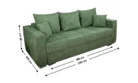 Canapea Extensibilă Claudia Bonell Mini, Verde 2