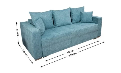Canapea Extensibilă Claudia Memory Mini, Albastru