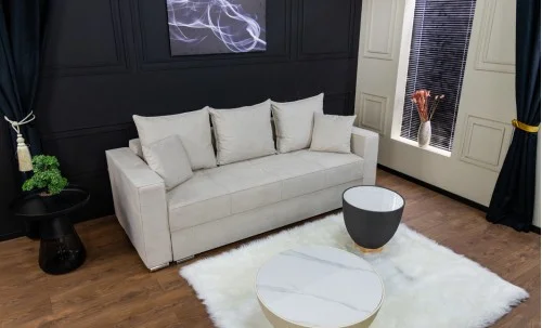 Canapea Extensibilă Claudia Bonell Mini, Alb