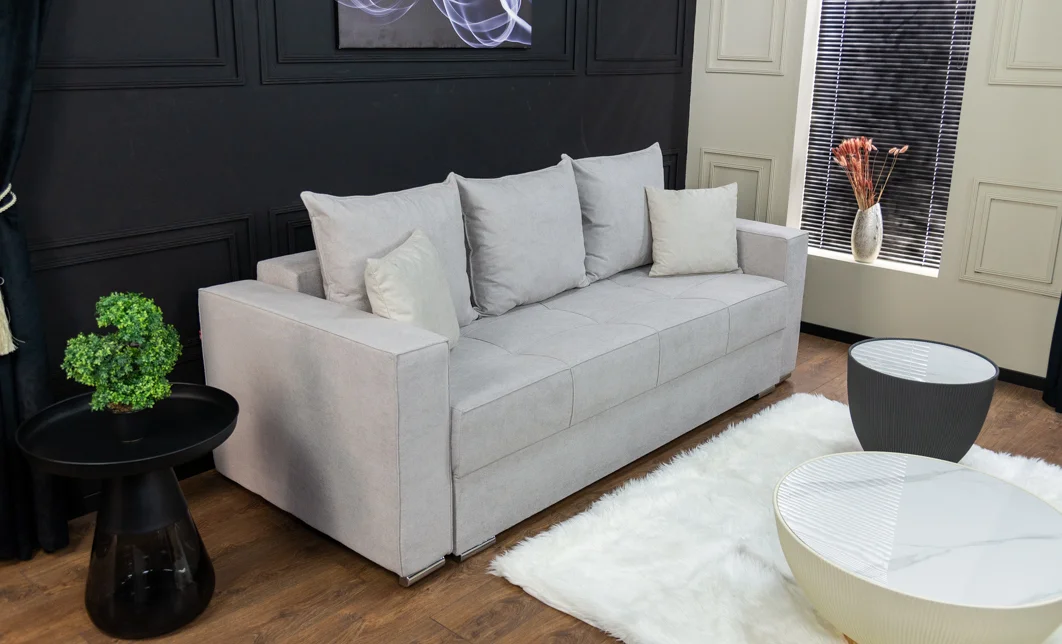 Canapea Extensibilă Claudia Memory Mini, Bej deschis