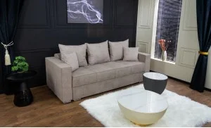 Canapea Extensibilă Claudia Memory Mini, Gri închis