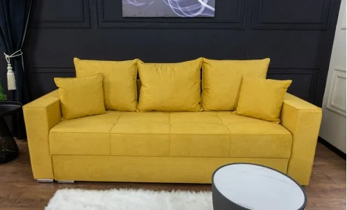 Canapea Extensibilă Claudia Memory Mini, Muștar