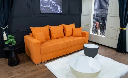 Canapea Extensibilă Claudia Memory Max, Portocaliu