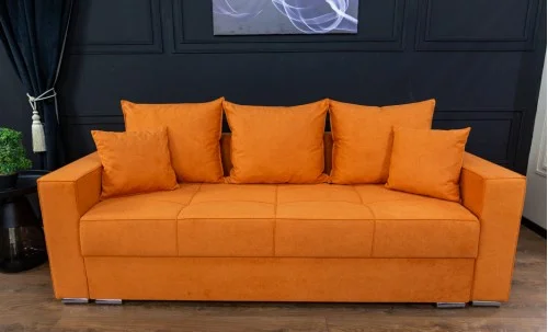Canapea Extensibilă Claudia Memory Max, Portocaliu