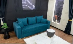 Canapea Extensibilă Claudia Memory Max, Albastru