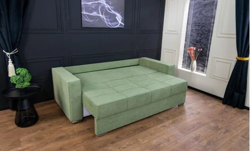 Canapea Extensibilă Claudia Memory Mini, Verde Mentă