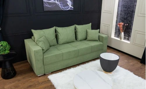 Canapea Extensibilă Claudia Memory Mini, Verde Mentă
