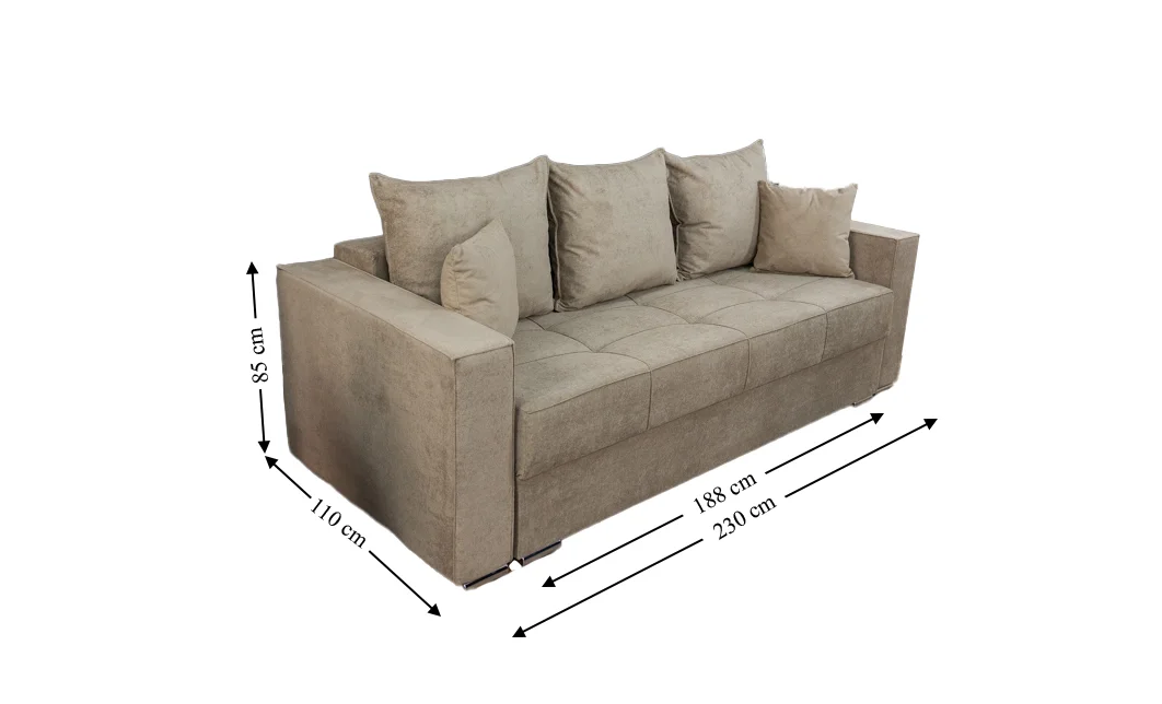 Canapea Extensibilă Claudia Bonell Max, Crem 2