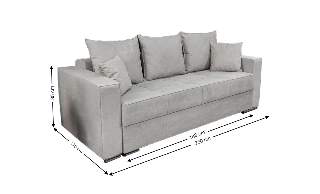 Canapea Extensibilă Claudia Memory Max, Bej deschis 2
