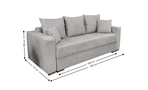 Canapea Extensibilă Claudia Memory Max, Bej deschis