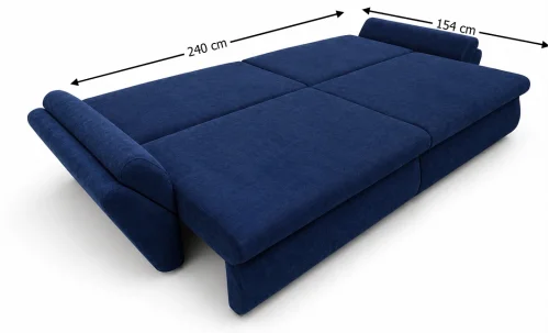Canapea Extensibilă Confort cu Spumă HR , Bleumarin