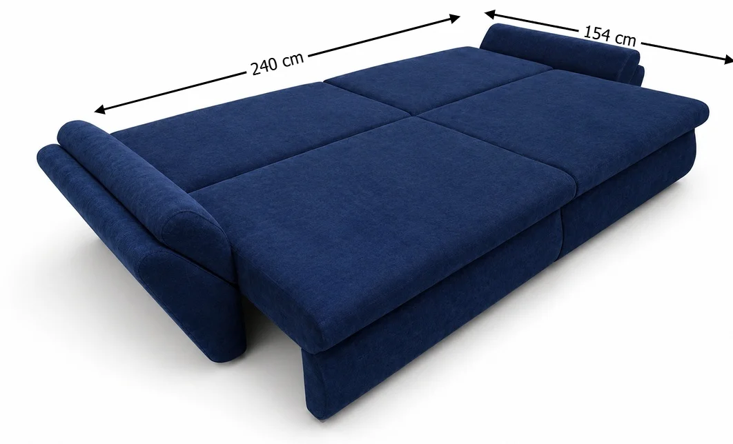Canapea Extensibilă Confort cu Spumă HR , Bleumarin 2