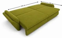 Canapea Extensibilă Confort cu Spumă HR, Verde olive