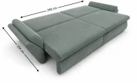Canapea Extensibilă Confort cu Spumă HR, Gri