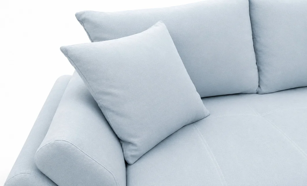 Canapea Extensibilă Confort cu Spumă HR , Bleu Deschis  6