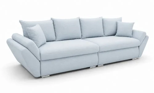 Canapea Extensibilă Confort cu Spumă HR , Bleu Deschis 
