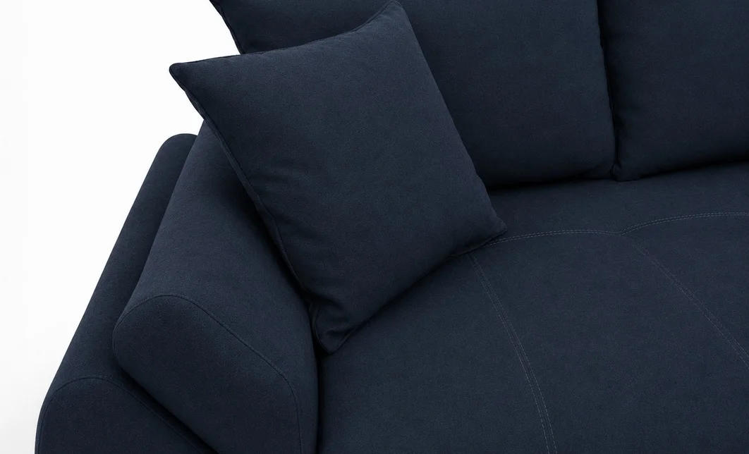 Canapea Extensibilă Confort cu Spumă HR, Bleumarin Închis 8