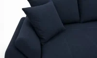 Canapea Extensibilă Confort cu Spumă HR, Bleumarin Închis 8