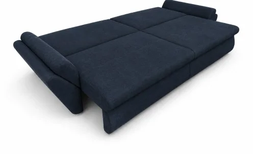 Canapea Extensibilă Confort cu Spumă HR, Bleumarin Închis
