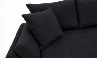 Canapea Extensibilă Confort cu Spumă HR, Gri Cărbune 8