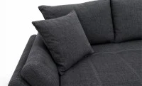 Canapea Extensibilă Confort cu Spumă HR, Gri Plumb 3