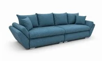 Canapea Extensibilă Confort cu Spumă HR, Albastru Mediteranean 6