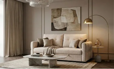 Canapea Extensibilă Cremona 7911-02, Beige