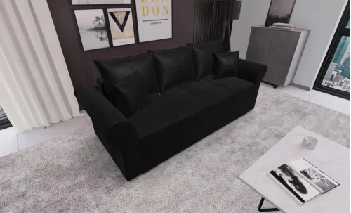Canapea Extensibilă Elsa Mini, Negru