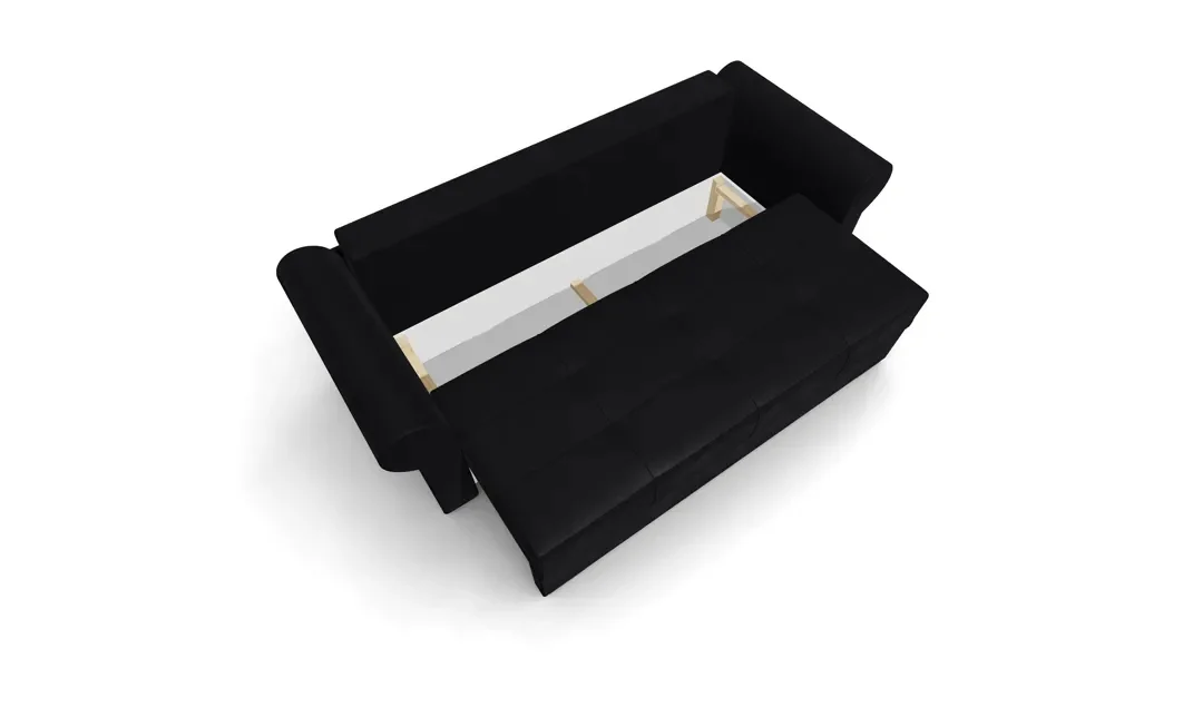 Canapea Extensibilă Elsa Mini, Negru 4