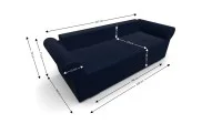 Canapea Extensibilă Elsa Mini, Albastru inchis 5
