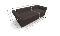 Canapea Extensibilă Elsa Mini, Maro 5