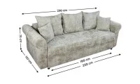 Canapea Extensibilă Elsa Bonell Max, Bej 2