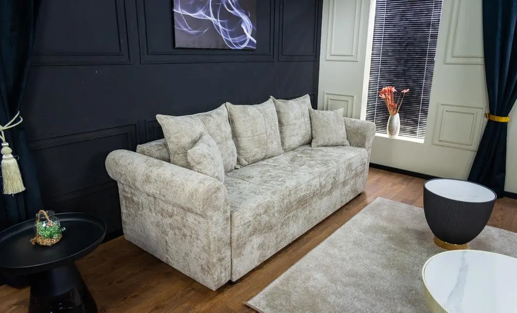 Canapea Extensibilă Elsa Bonell Max, Bej 3