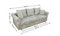 Canapea Extensibilă Elsa Memory Mini, Bej 2