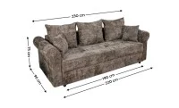 Canapea Extensibilă Elsa Bonell Mini, Maro 2