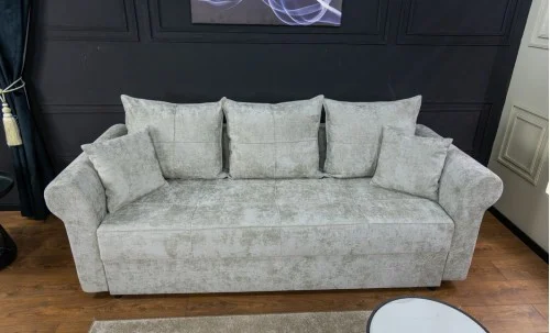 Canapea Extensibilă Elsa Memory Mini, Gri deschis