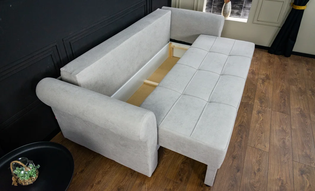 Canapea Extensibilă Elsa Bonell Mini, Gri 7