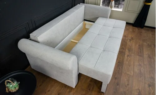 Canapea Extensibilă Elsa Bonell Mini, Gri