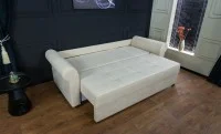 Canapea Extensibilă Elsa Bonell Mini, Bej 6